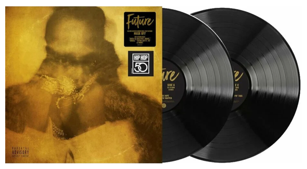 A record album cover and a record case

Description automatically generated